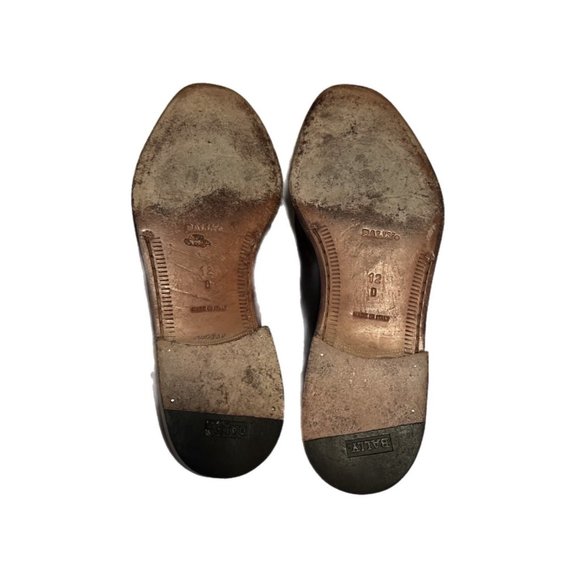 BALLY Garfield Brown Leather Lace Up Plain Toe Derby Oxfords Men's Size 12 - Picture 6 of 8